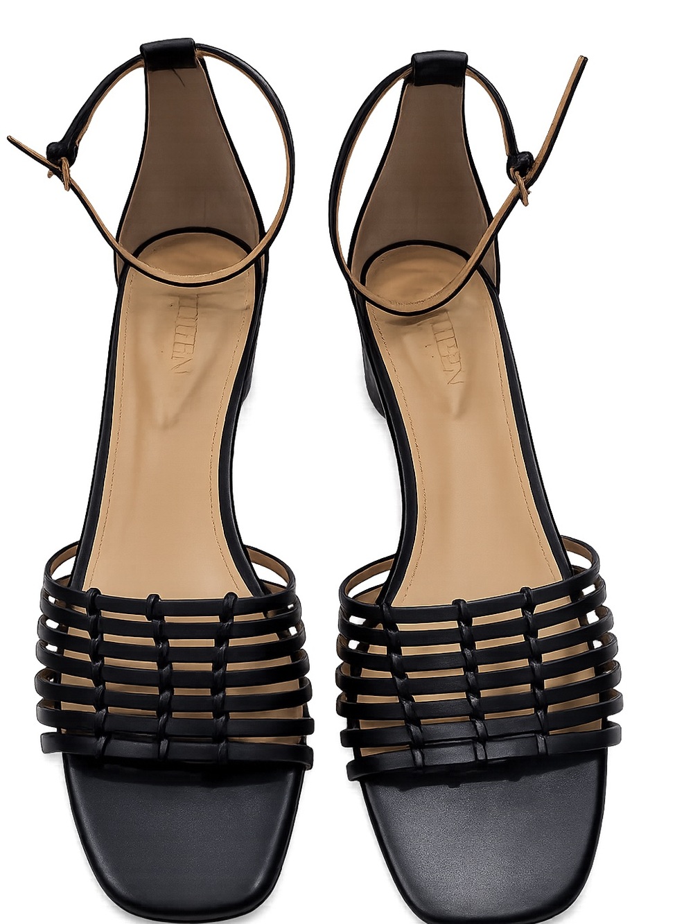 Lauren Ralph Lauren Black Leather Strappy Sandals – Women’s Size 8B - Picture 5 of 7